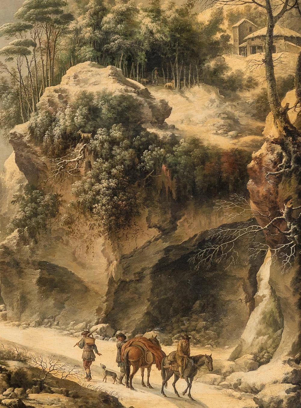 Paesaggio invernale animato - dettaglio